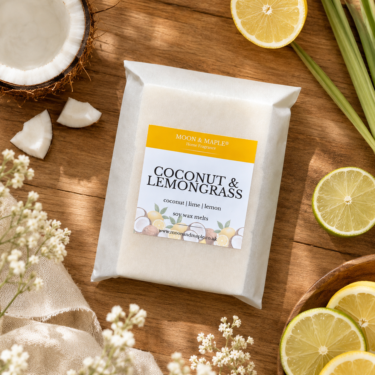 Coconut & Lemongrass Soy Wax Melts