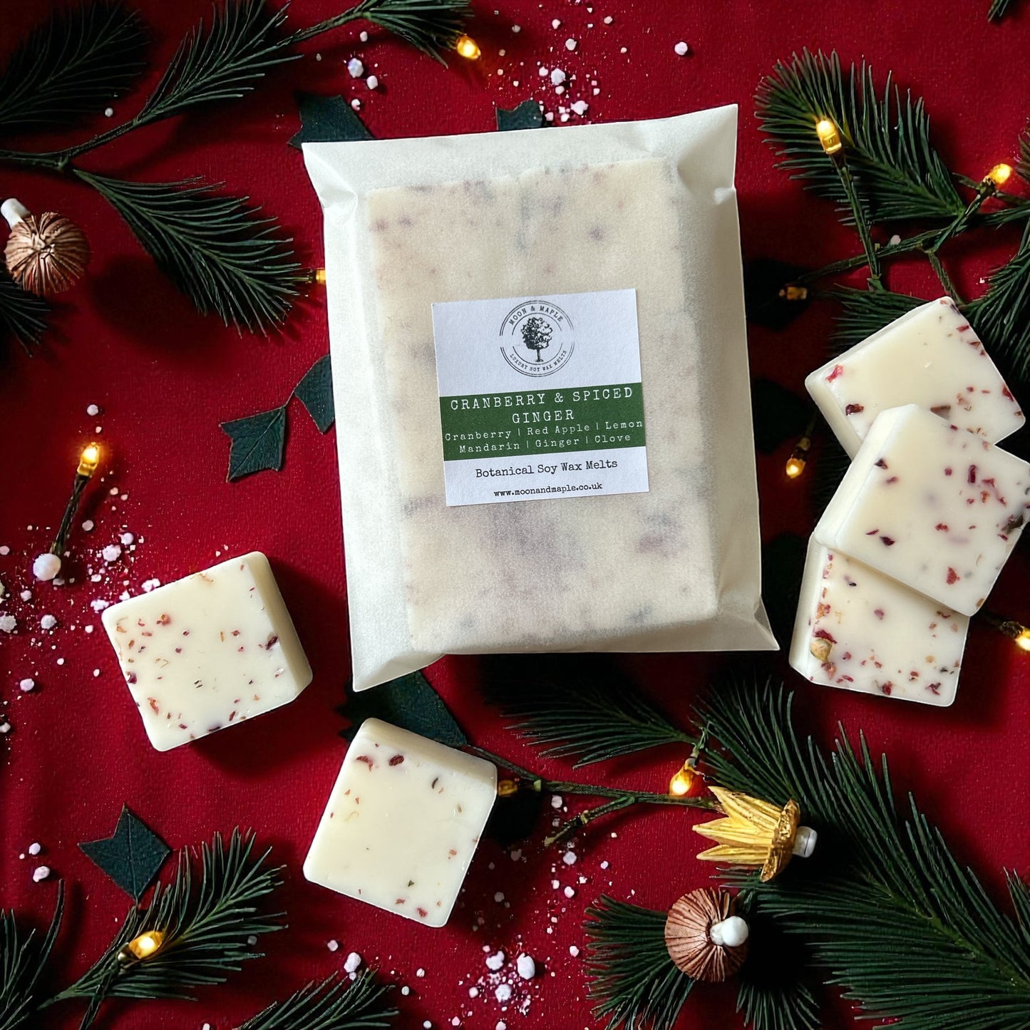 Cranberry & Spiced Ginger Soy Wax Melts - The Christmas Collection